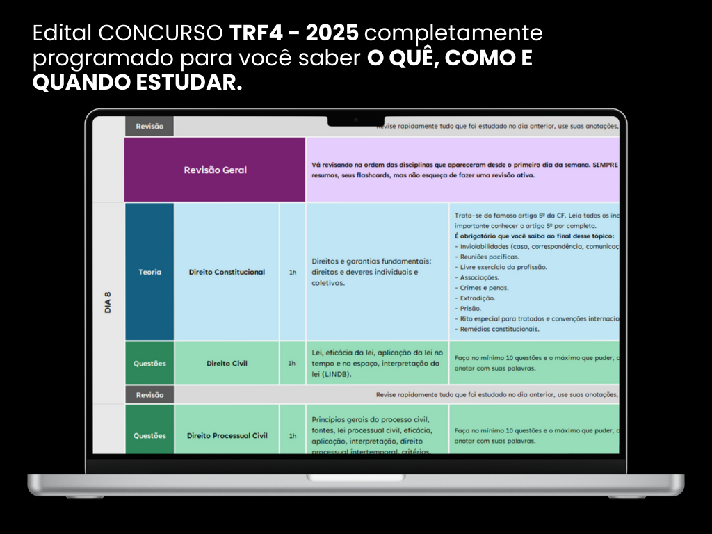 como estudar para concurso públicos, cronograma para concursos públicos